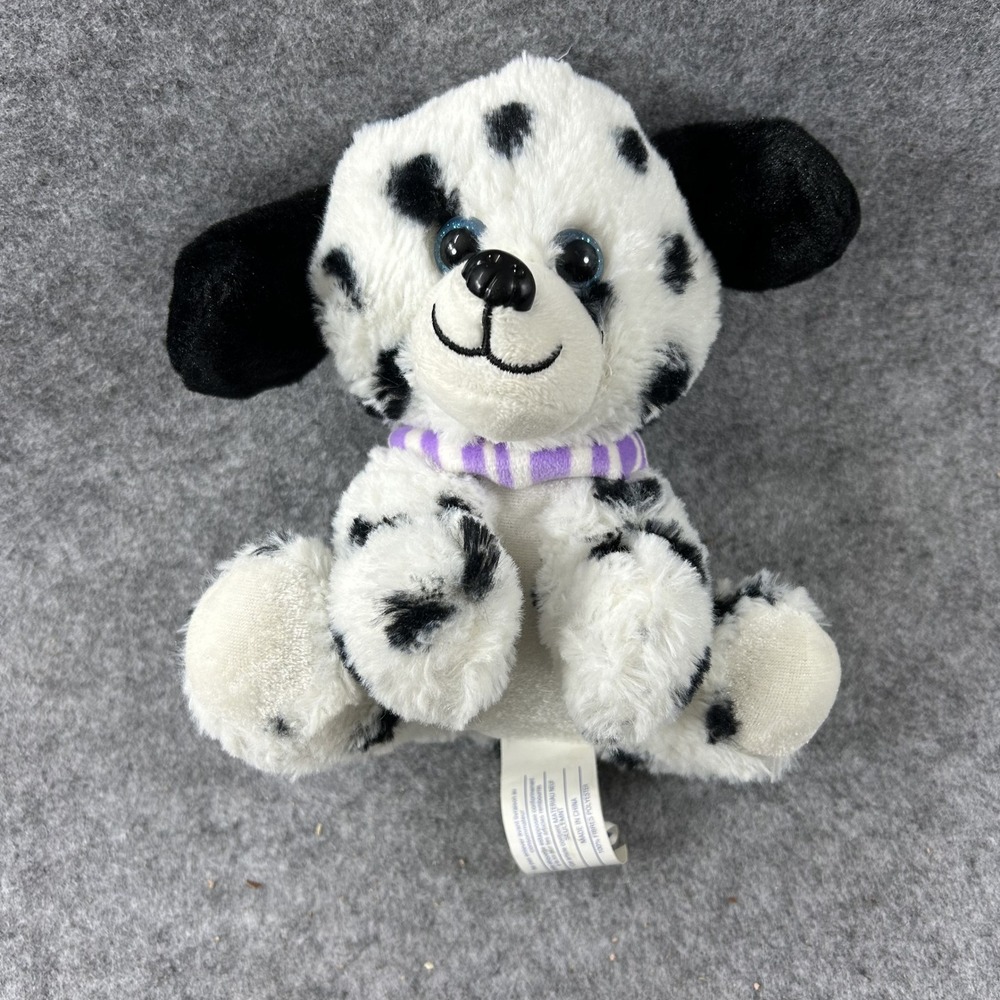Calplush Reese's Dalmatian Plush 9" White Black Spotted Puppy Dog Soft Toy